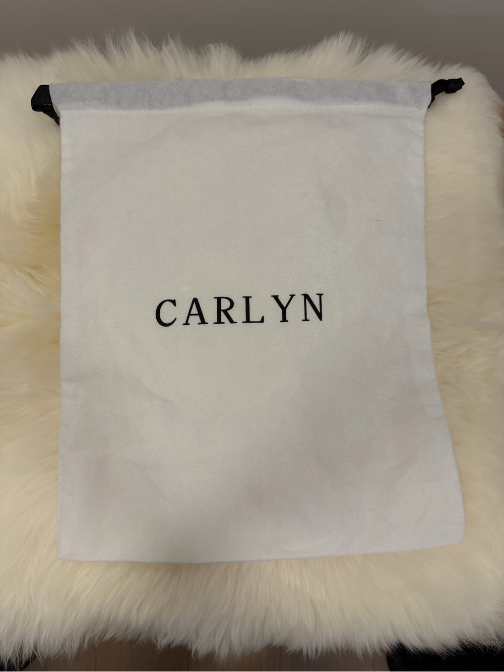 Authentic Carlyn White Protective Dust Bag for Women Bags